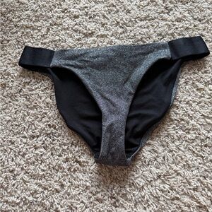 Target Black and Silver Shimmer Bikini Bottoms